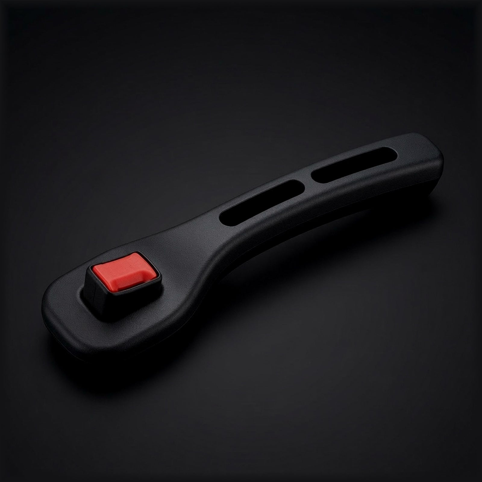 Car seat gap filler plug fitted between the seat and centre console