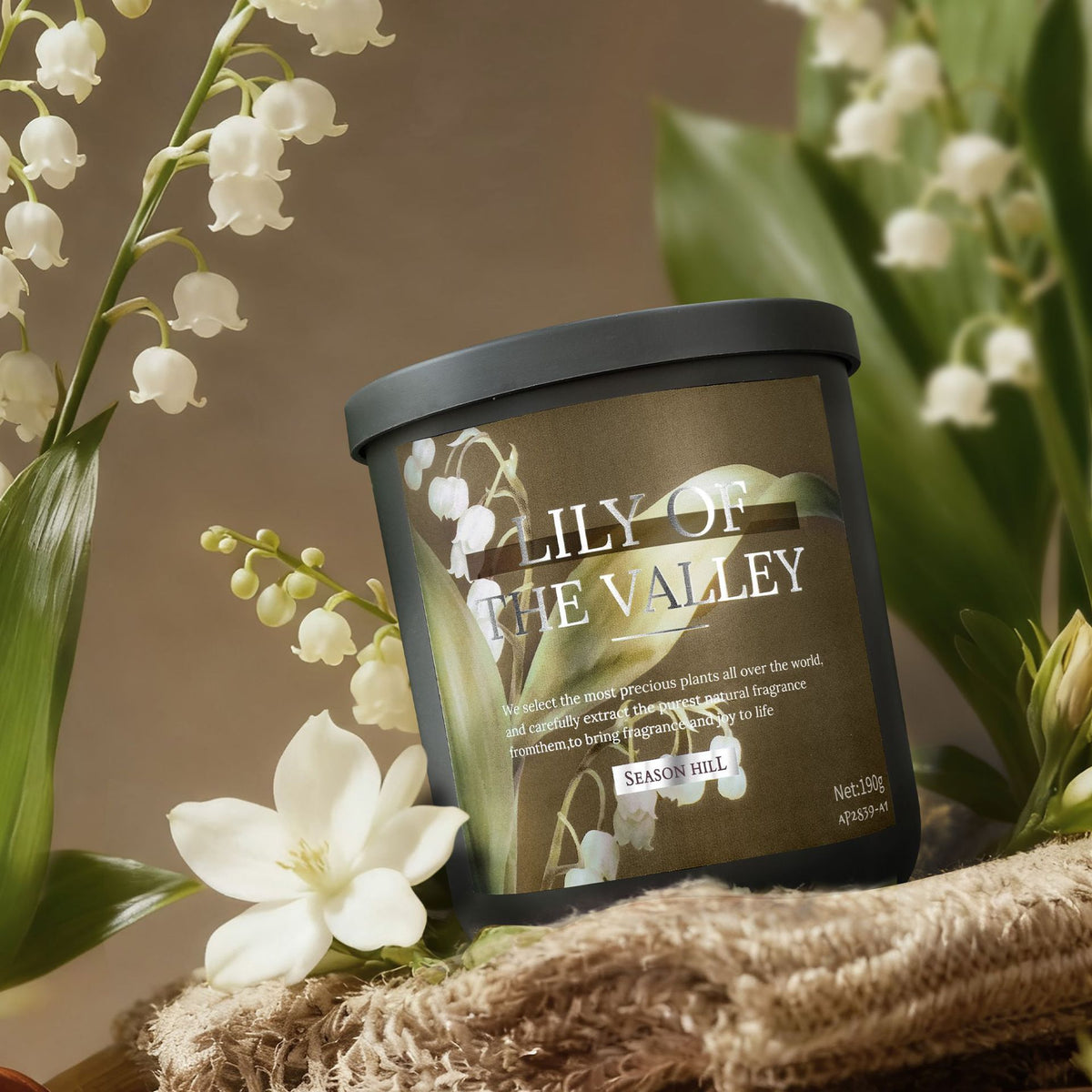 Retro floral solid balm car air freshener in a metal tin