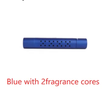 ClipScent vent air freshener in blue with 2 scent cores