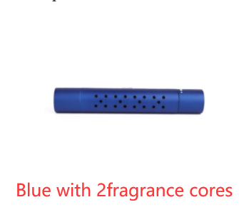 ClipScent vent air freshener in blue with 2 scent cores