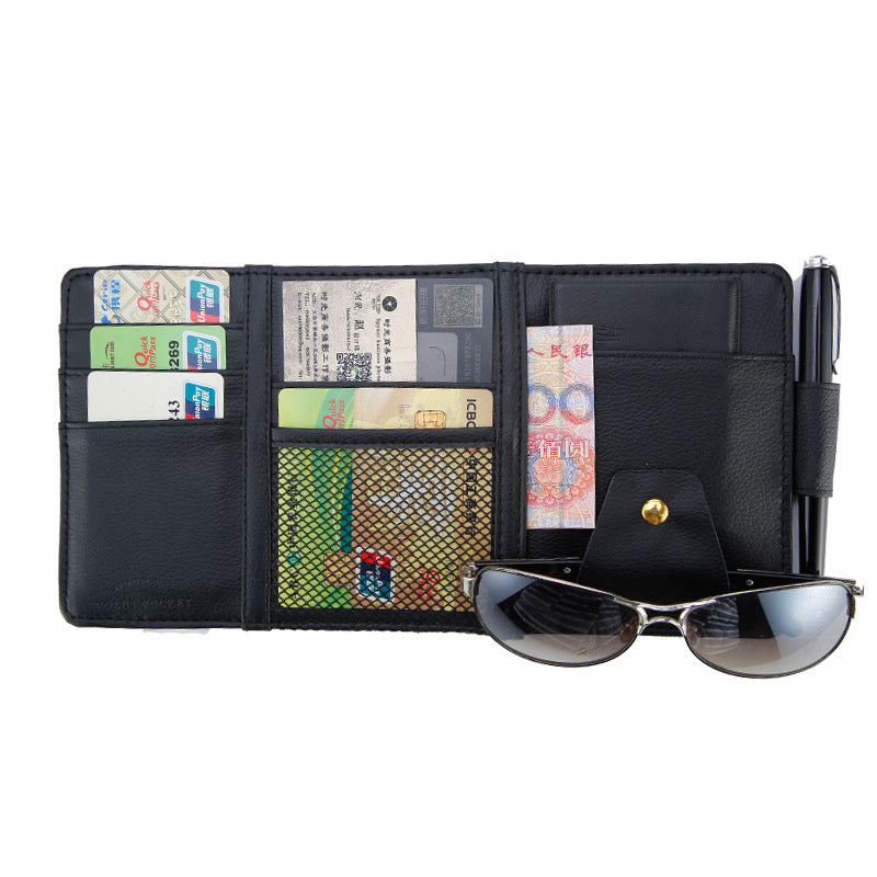 Sun visor clip holder