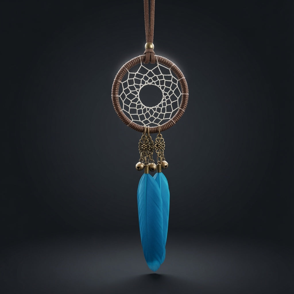 Plume hanging feather charm