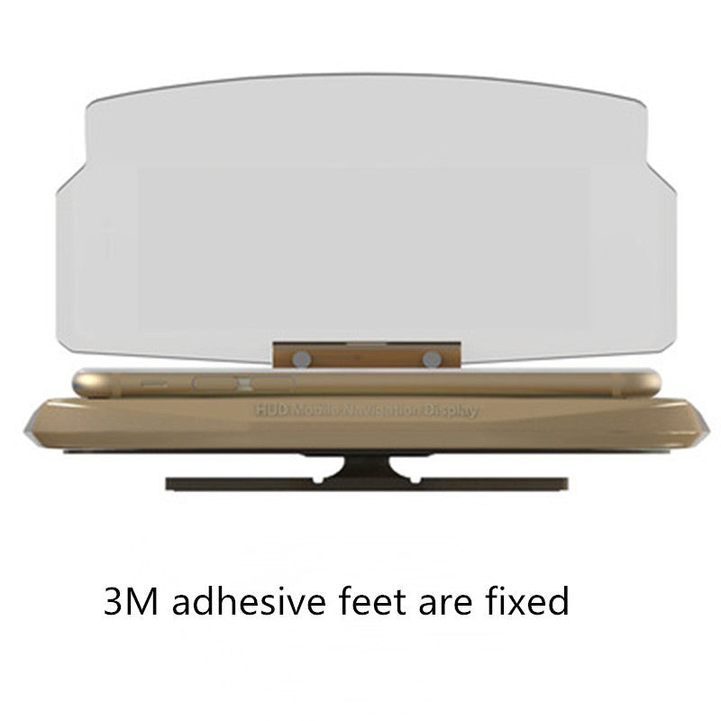 GhostDash heads-up display projector in gold with 3M adhesive pad