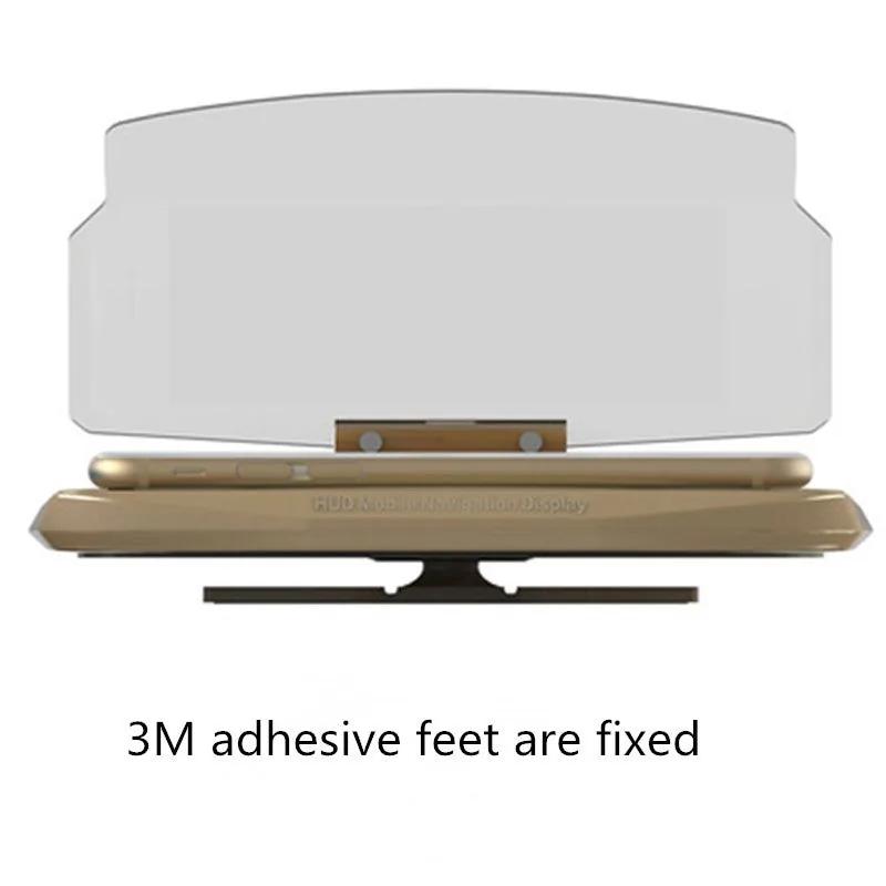 GhostDash heads-up display projector in gold with 3M adhesive pad