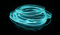 NeonLine interior LED strip glowing in ice blue