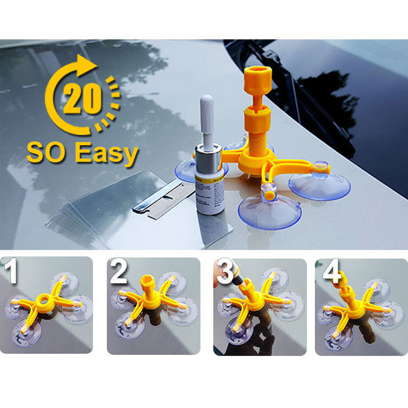 Glass scratch repair kit