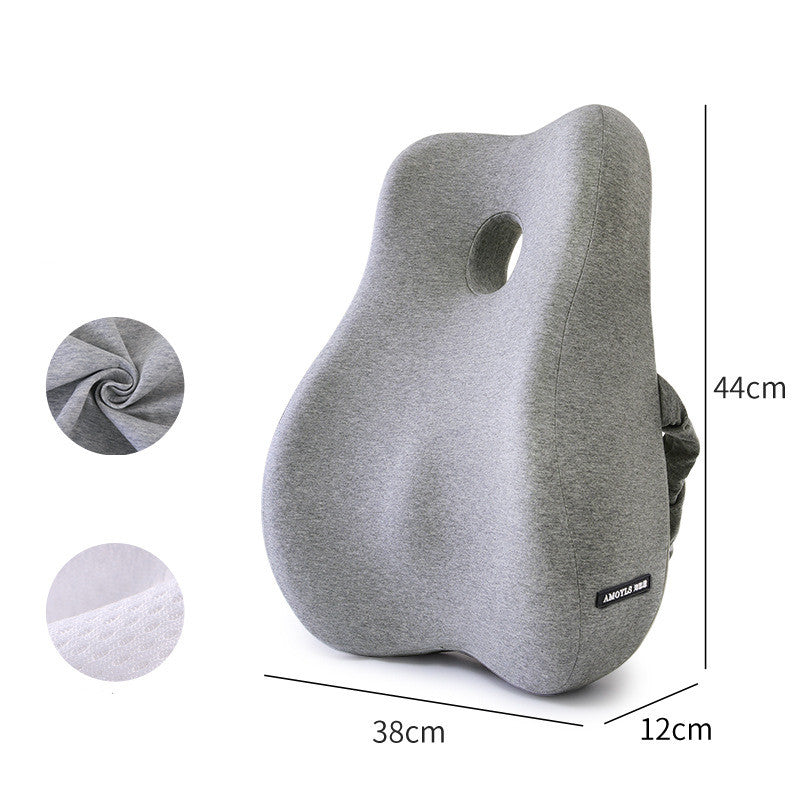 AllYearBack Memory Foam Lumbar Cushion light grey