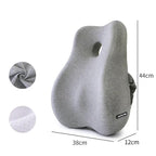 Memory Foam Lumbar Cushion light grey