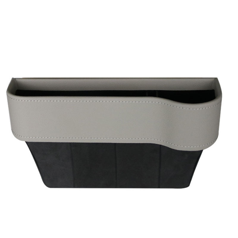 GapVault seat side storage box in grey, passenger side single unit