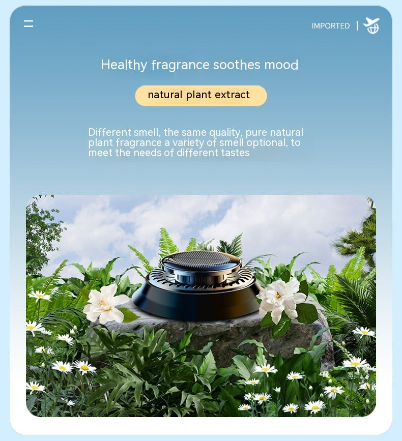 Kinetic solar air freshener