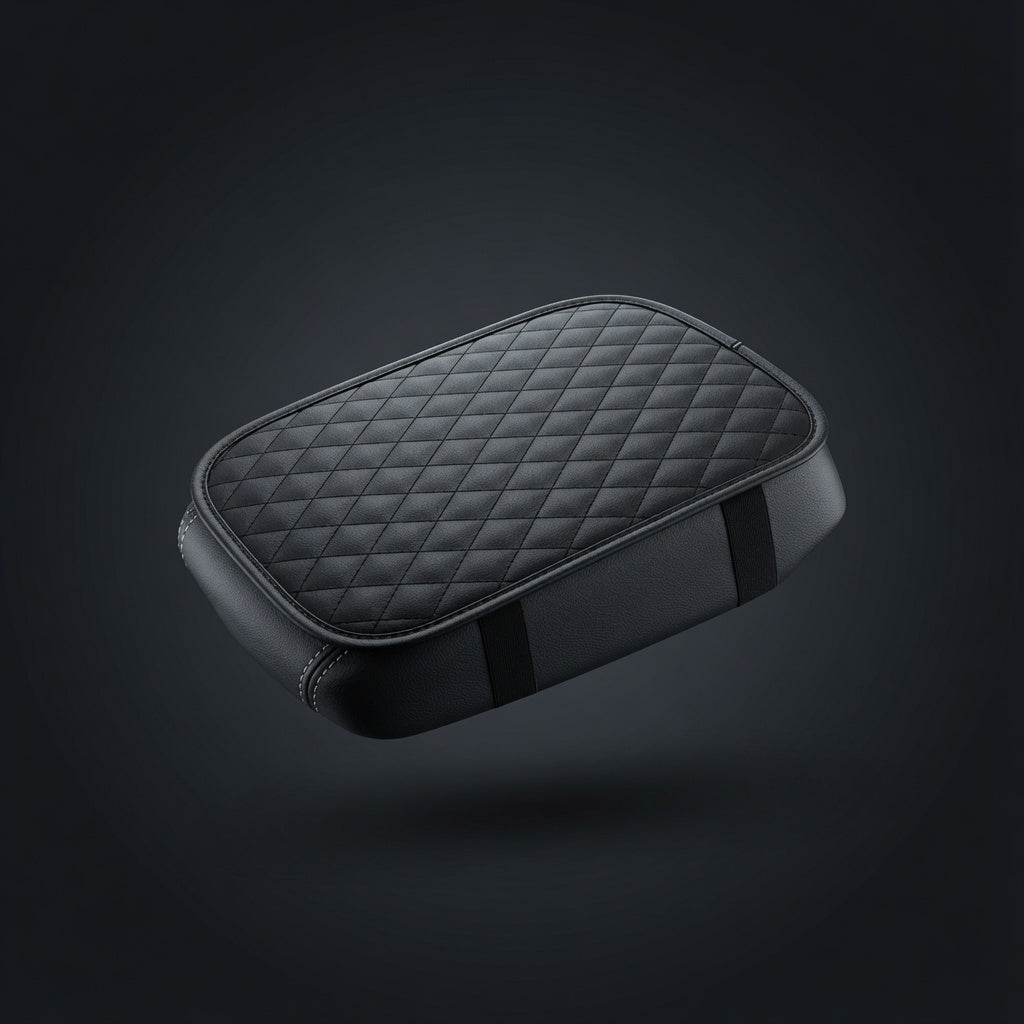 PU leather centre console armrest cover