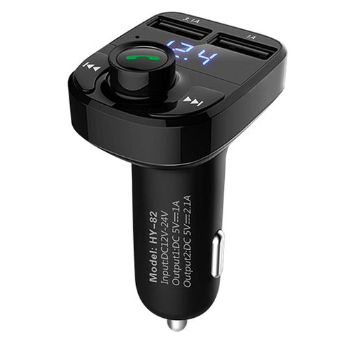 BeatBridge Bluetooth FM transmitter with LED display in car 12V socket