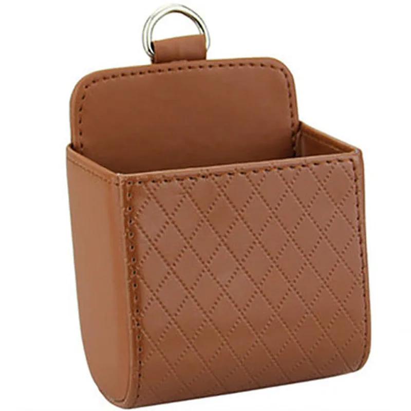VentPocket hanging storage bag in brown