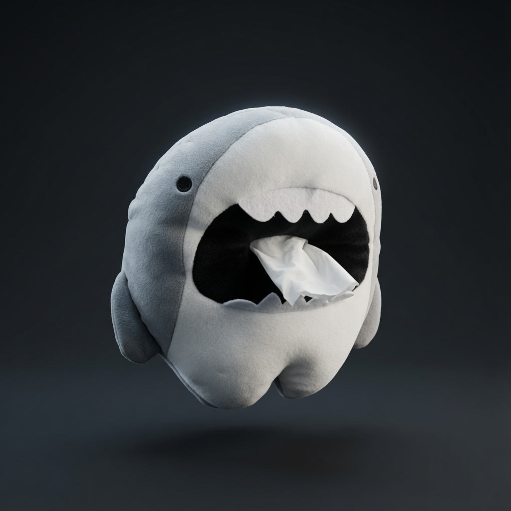 Shark car tissue box holder