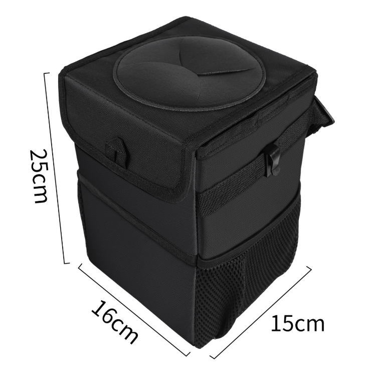 Clean Cabin Kit — BinIt trash can hanging from the back of a car seat