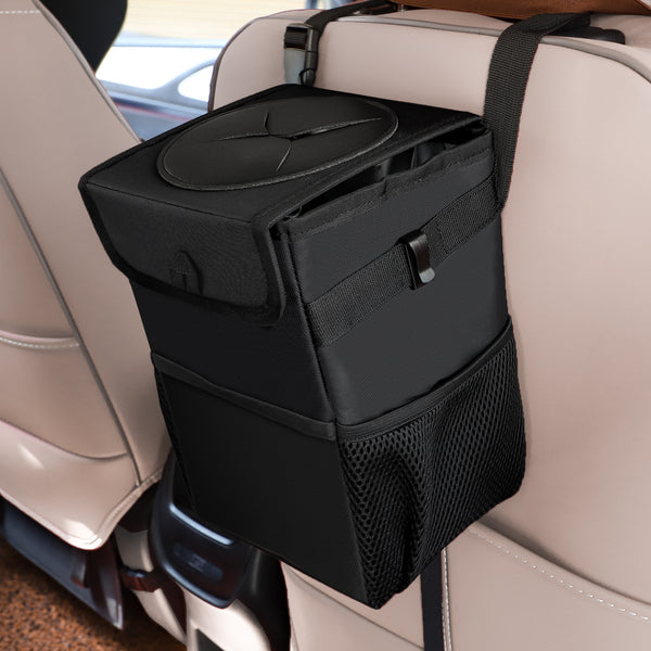 Car Trash Can – Leakproof, Compact, Console or Seat Mount