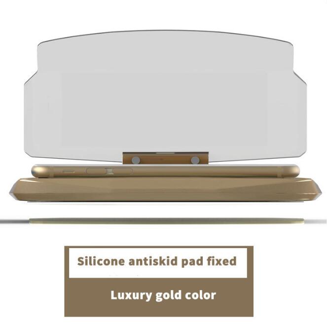 GhostDash heads-up display projector in gold