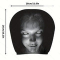 Creepy white face car headrest cover, single cover