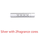 Vent air freshener in silver with 2 scent cores