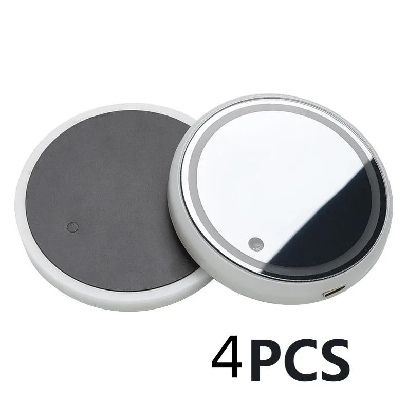 GlowCoaster LED cup holder mats, four-piece pack