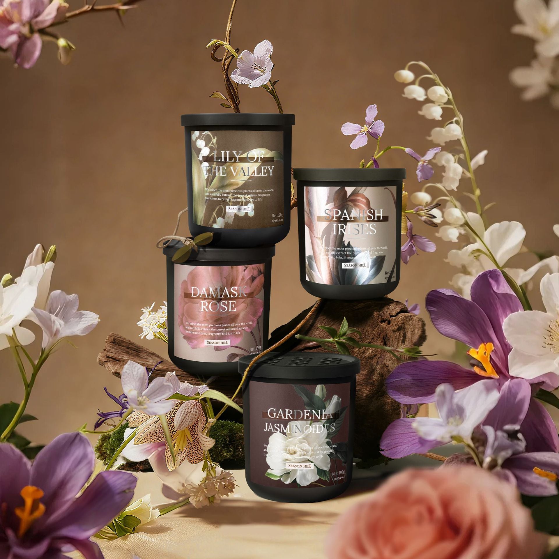 Solid Balm Car Air Freshener — Retro Floral