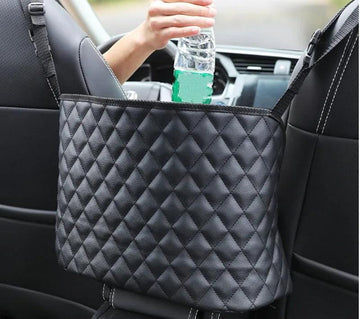 Car Purse Holder Between Seats – Handbag Storage Net, Universal Fit