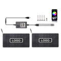 RGB ambient footwell light kit — two-strip set with USB power plug