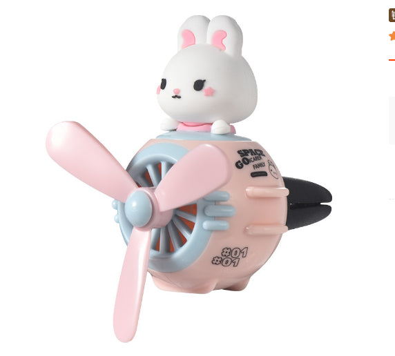 AviatorBear vent aromatherapy set — Momo white character pilot