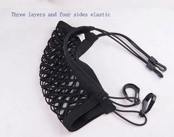 BackSeat barrier net — design C mesh layout
