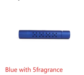 ClipScent vent air freshener in blue with 5 scent cores