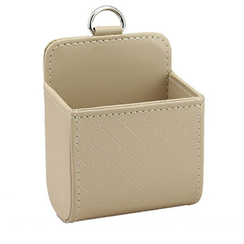 VentPocket hanging storage bag in beige
