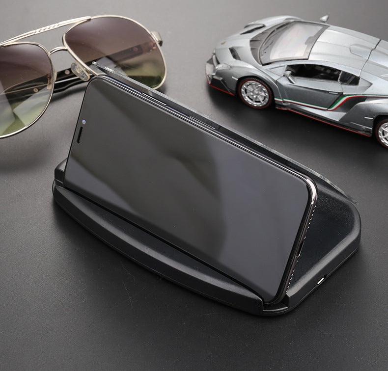 GhostDash heads-up display projector in black with wireless charging