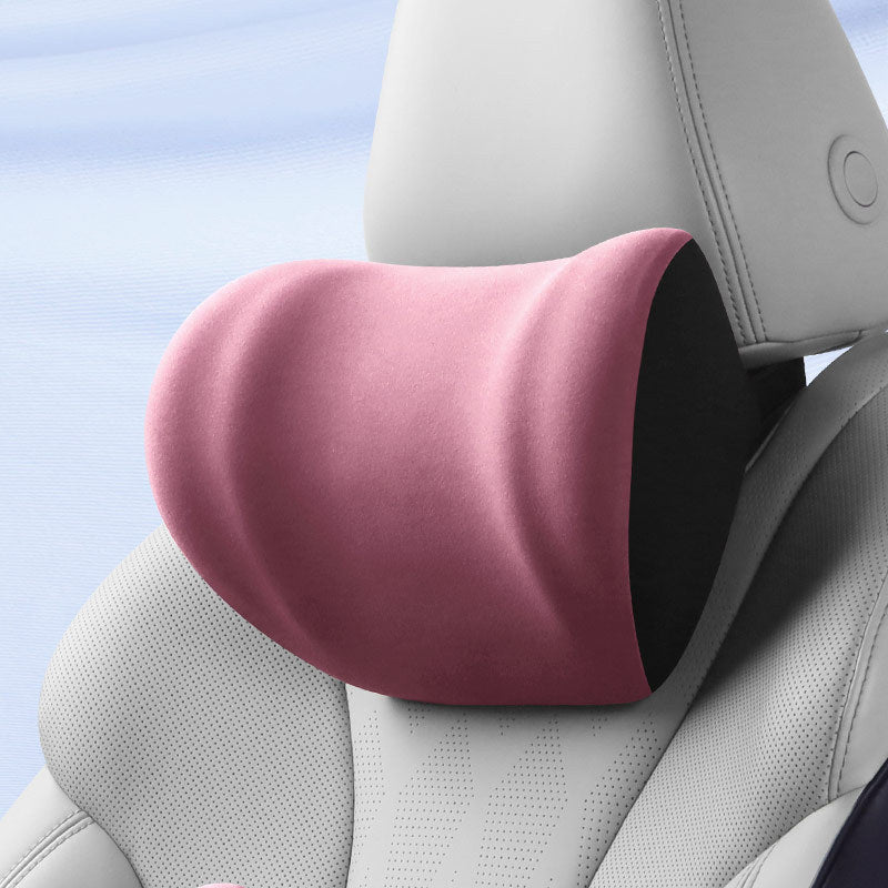 HeadHalo Memory Foam Car Neck Pillow in pink