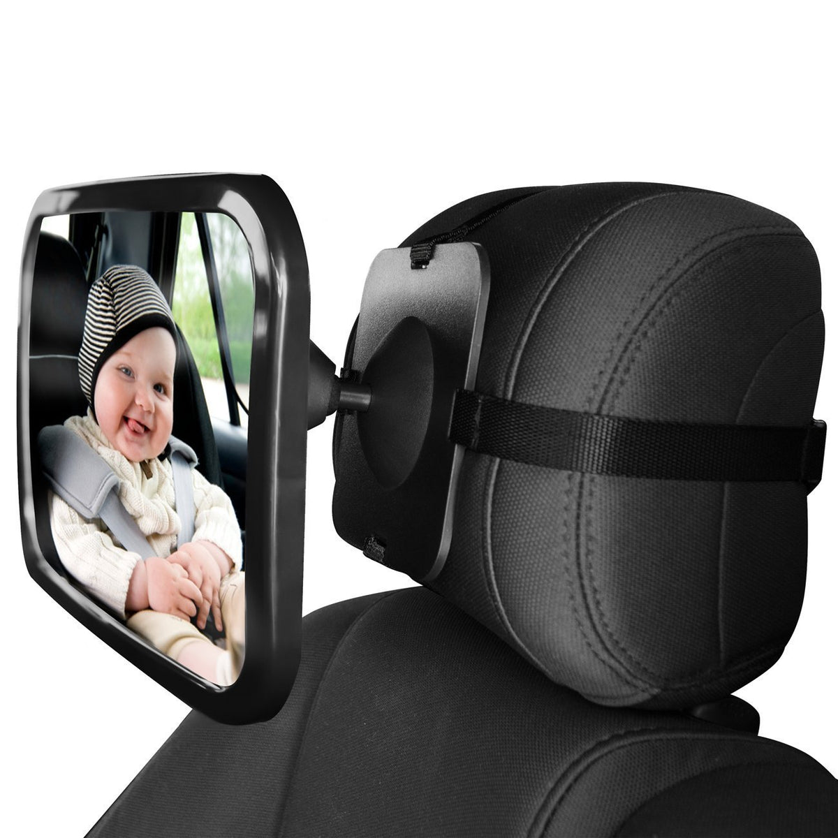 TotWatch Car Baby Rear View Mirror showing rear seat view