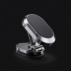 Magnetic phone mount, folding chrome arm
