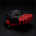 ClearDawn portable windshield defroster in red and black