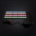 RGB ambient footwell light kit, four LED strips with controller