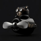 Vent aromatherapy set, bear pilot in a propeller plane