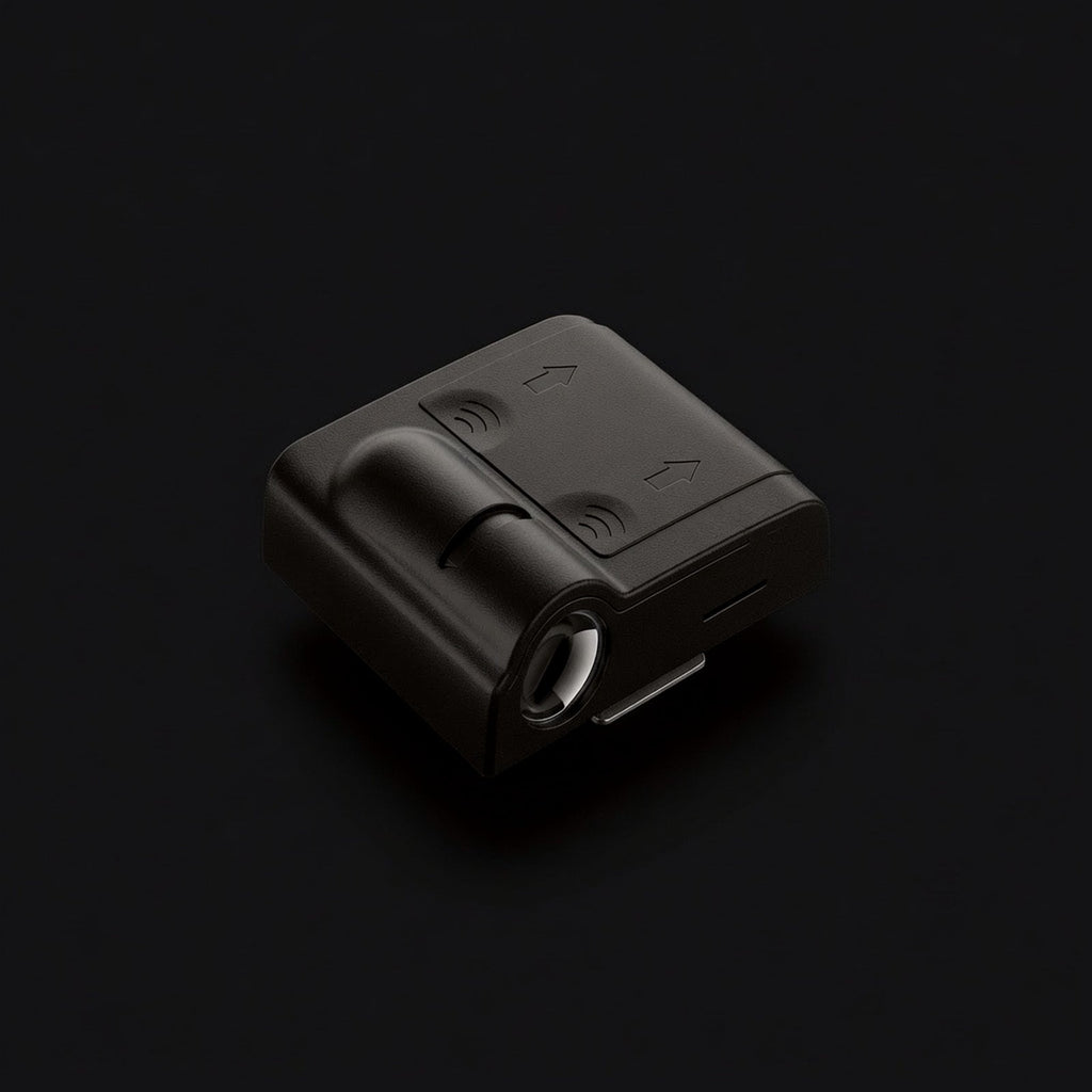 BeamDrop door projection lamp, compact wireless unit