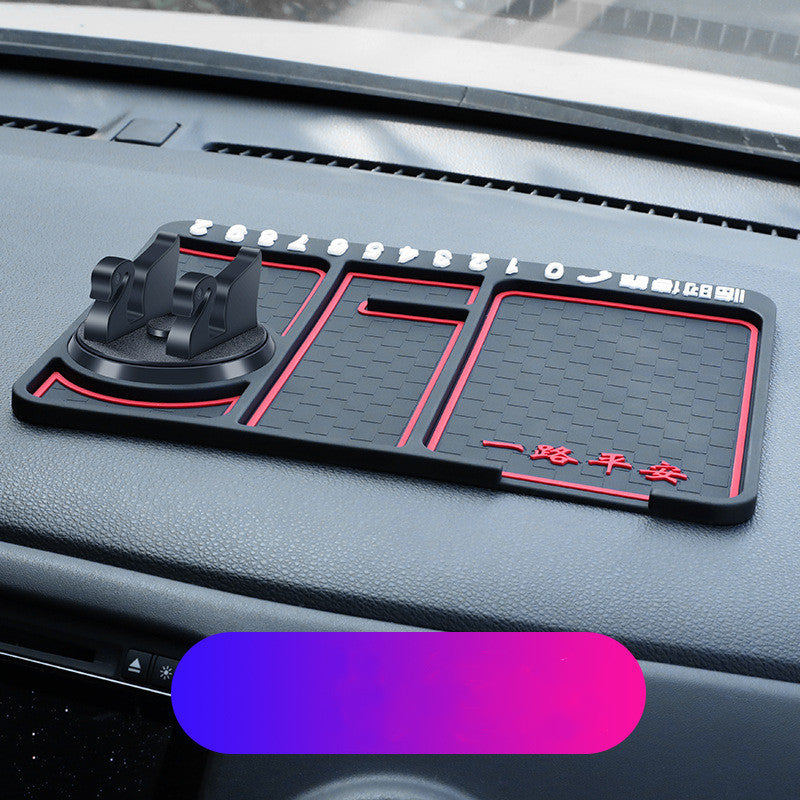 GripPad non-slip dash mat and parking card, print B, single piece