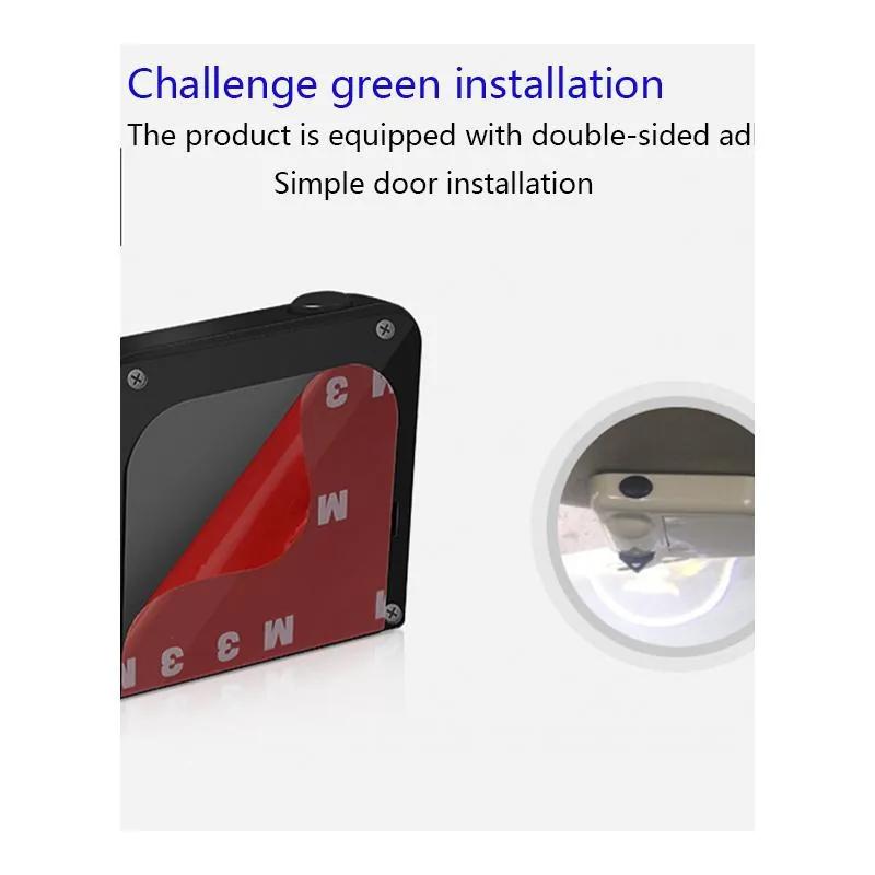 HaloStep battery-powered door projector with magnetic mount