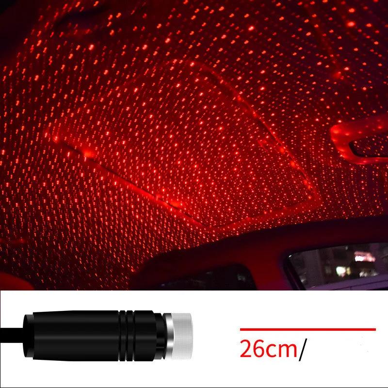 StarDrive USB galaxy roof projector plugged into a car USB port