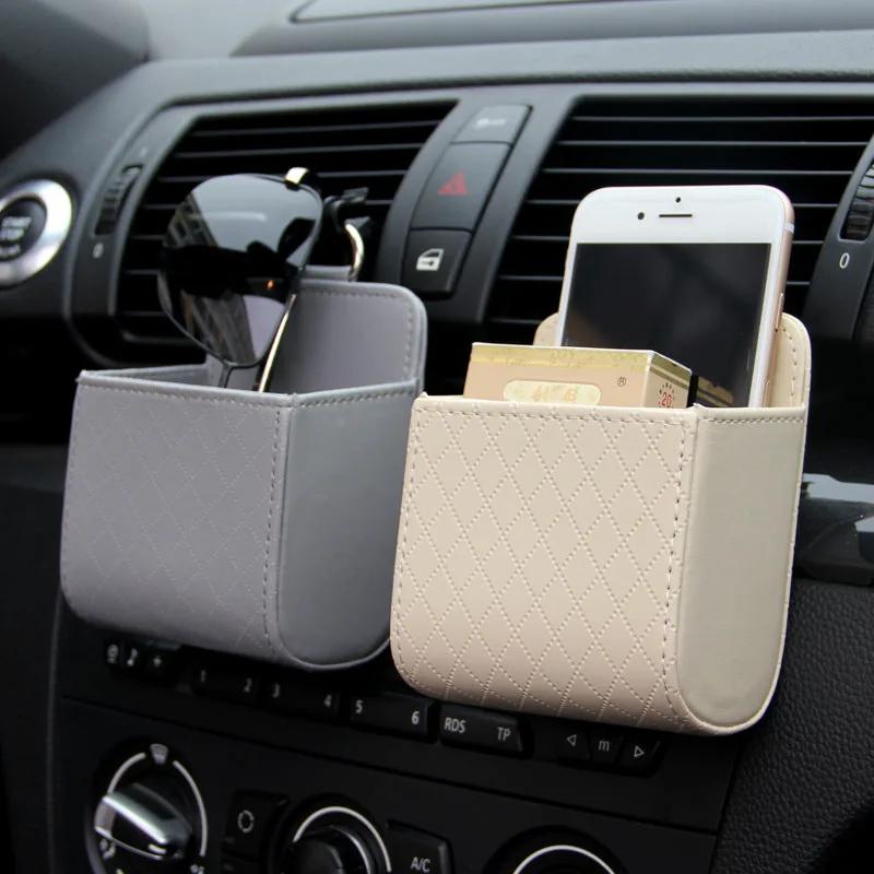 VentPocket hanging storage bags in grey and beige
