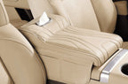 Beige — console armrest cover with tissue box fitted between beige car seats