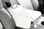 White — console armrest cover with tissue box fitted over a car centre console