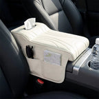 Car console armrest cover with tissue box and two cup holders