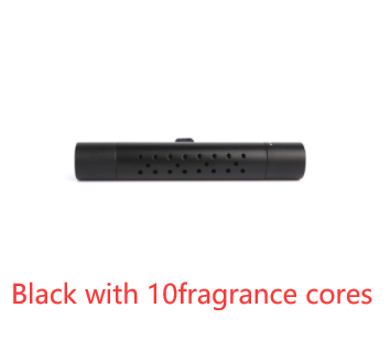 ClipScent vent air freshener in black with 10 scent cores