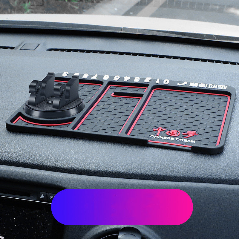 GripPad non-slip dash mat and parking card, print A, single piece