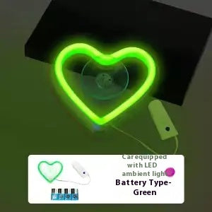 Neon Heart Window Light