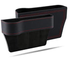 Seat side storage boxes in black, pair